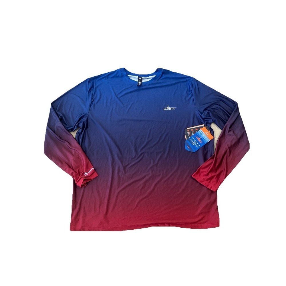 Habit Fishing Shirt Solar Factor New Blue Size XL